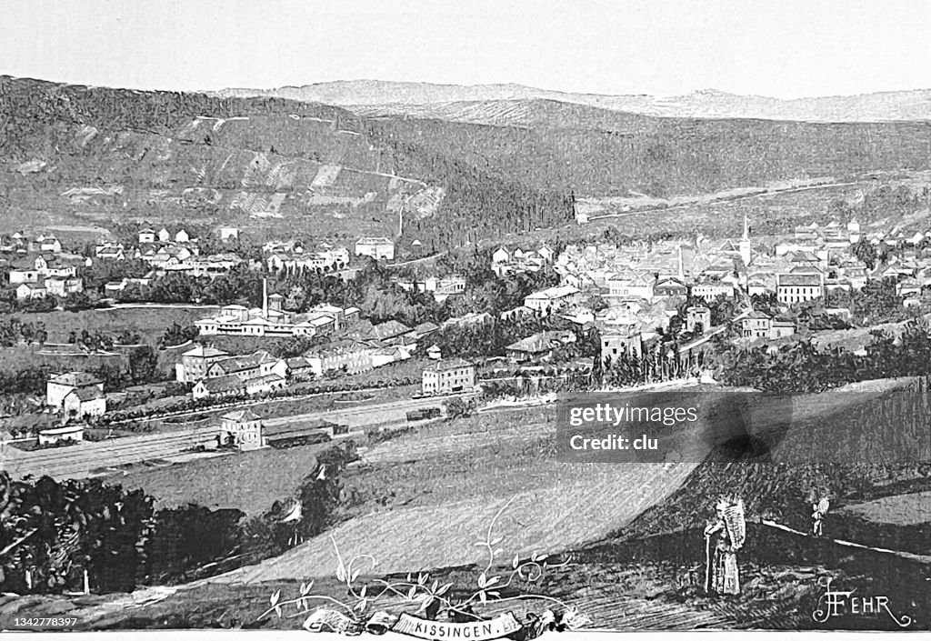 Bad Kissingen, Germany, aerial view