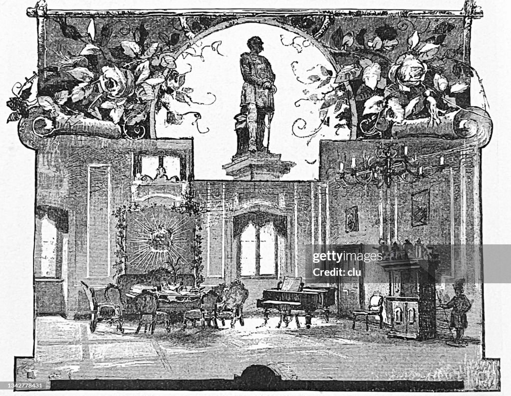 Bad Kissingen, Germany, apartment of Otto von Bismarck, living room