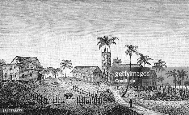 ilustrações de stock, clip art, desenhos animados e ícones de cape palmas in liberia, st. mark's church - liberia