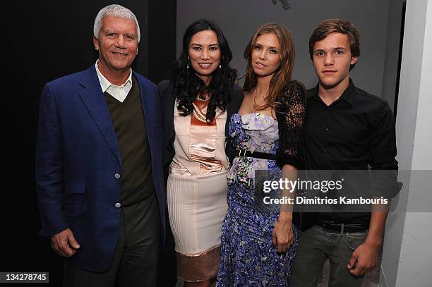 Larry Gagosian, Wendi Murdoch, and Dasha Zhukova attend the Dior pop-up shop featuring Anselm Reyle for Dior at Miami Design District on November 29,...