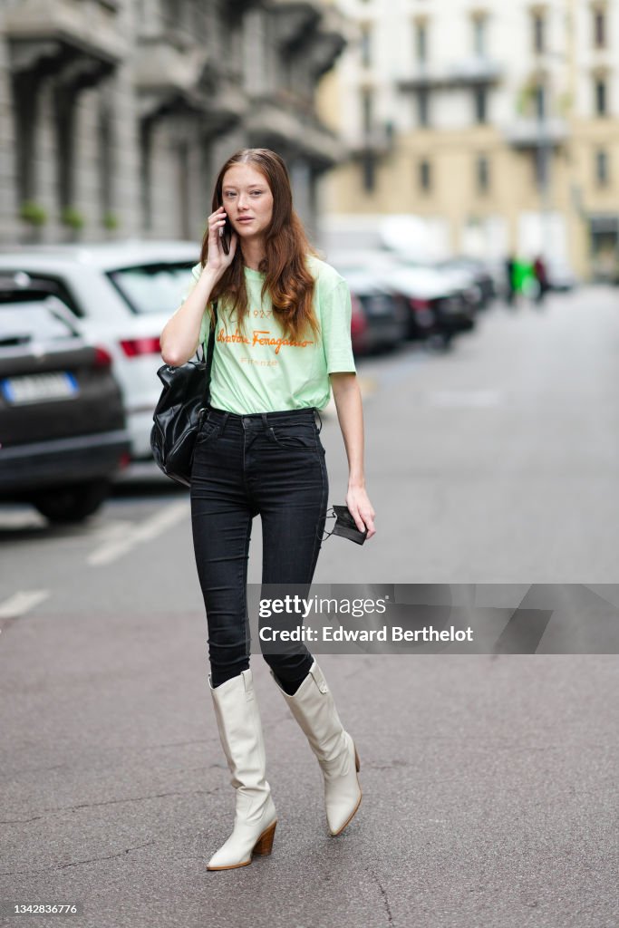 Street Style - Day 5 - Milan Fashion Week - Spring / Summer 2022