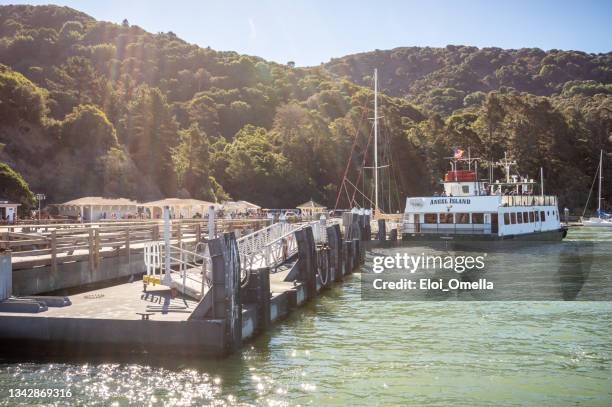 harbor of angel island, san francisco bay area, california - angel island stock pictures, royalty-free photos & images