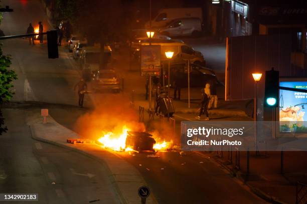 Second night of riot following the death of Nahel, in Montreuil, Ile de France, on june 30, 2023.