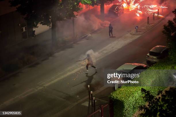 Second night of riot following the death of Nahel, in Montreuil, Ile de France, on june 30, 2023.