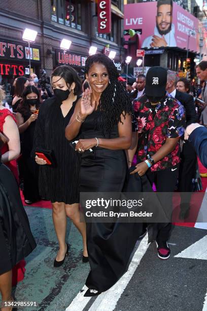Audra McDonald attends the 74th Annual Tony Awards at Winter Garden Theater on September 26, 2021 in New York City.