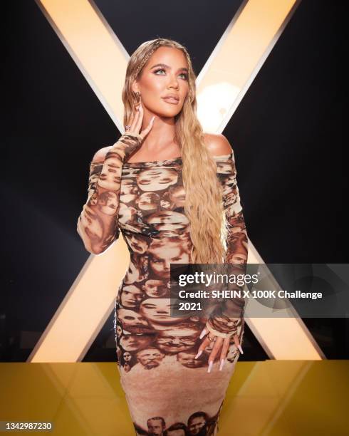 In this image released on September 26 Khloé Kardashian attends the SHEIN X 100K Challenge 2021 in Sun Valley, California.