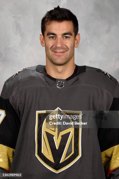 U2013 SEPTEMBER 22: Max Pacioretty of the Vegas Golden Knights poses for his official headshot for the 2021-2022 season on September 22, 2021 at City...