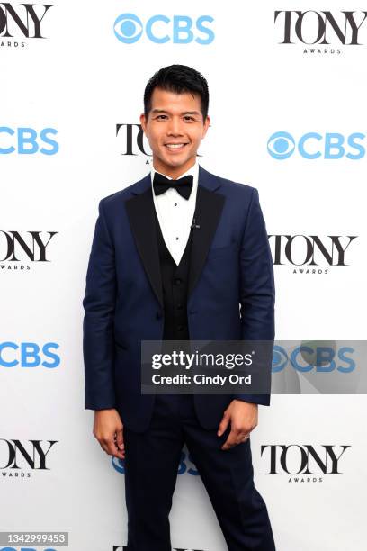 Telly Leung attends the 74th Annual Tony Awards at Winter Garden Theatre on September 26, 2021 in New York City.