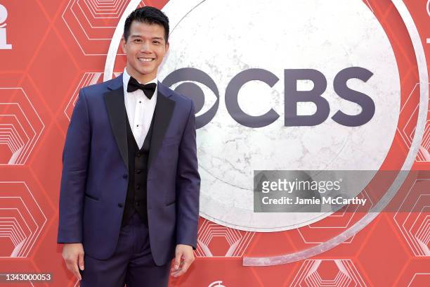 Telly Leung attends the 74th Annual Tony Awards at Winter Garden Theater on September 26, 2021 in New York City.