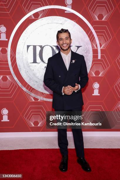 Jordan Fisher attends the 74th Annual Tony Awards at Winter Garden Theater on September 26, 2021 in New York City.