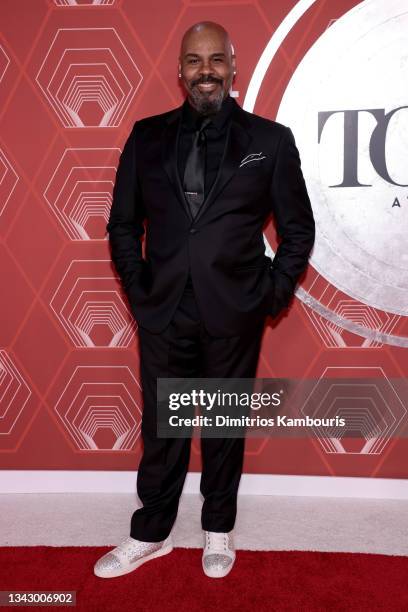 James Monroe Iglehart attends the 74th Annual Tony Awards at Winter Garden Theater on September 26, 2021 in New York City.