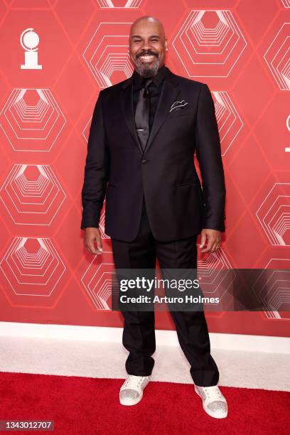 James Monroe Iglehart attends the 74th Annual Tony Awards at Winter Garden Theater on September 26, 2021 in New York City.