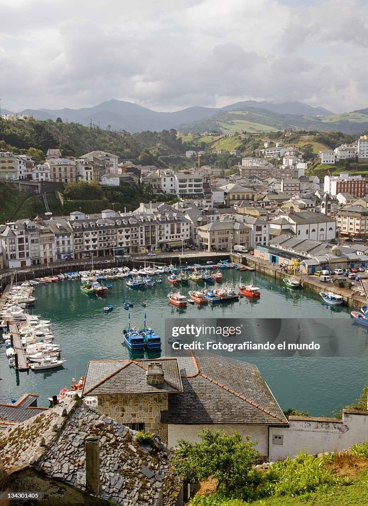 Beautiful harbor town of Luarca