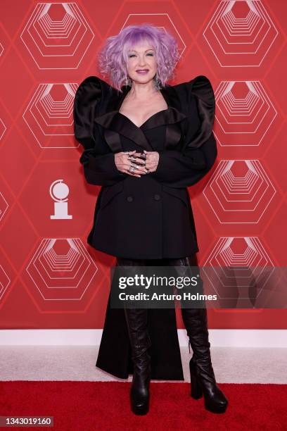 Cyndi Lauper attends the 74th Annual Tony Awards at Winter Garden Theater on September 26, 2021 in New York City.