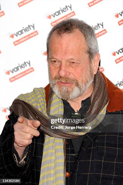 Terry Gilliam arrives at the Hidden Gems Photography Gala Auction in aid of Variety Club the Children's Charity at the St Pancras Renaissance Hotel...