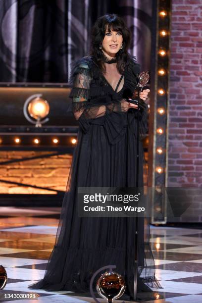Diablo Cody accepts the award for Best Book of a Musical for "Jagged Little Pill" onstage during the 74th Annual Tony Awards at Winter Garden Theatre...