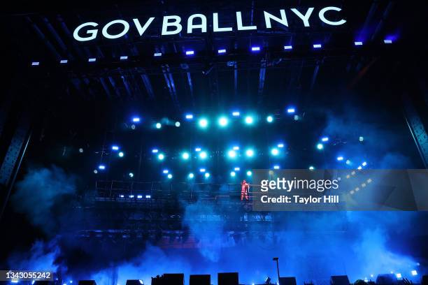 Post Malone performs during the 2021 Governors Ball Music Festival at Citi Field on September 26, 2021 in New York City.
