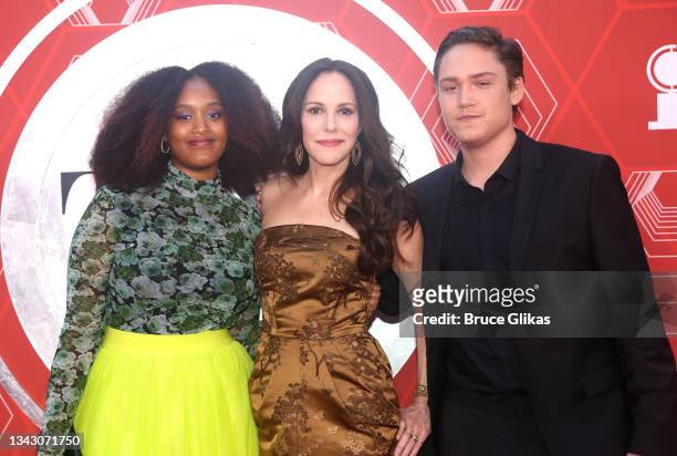 Caroline Aberash Parker, Mary Louise Parker and William Atticus Parker attend the 74th Annual Tony Awards at Winter Garden Theater on September 26,...