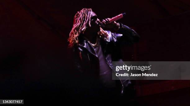 Young Thug performs during the Governors Ball 2021 at Citi Field on September 26, 2021 in New York City.