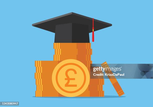 education costs - resource library stock illustrations