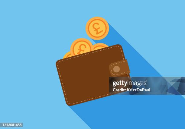 illustrazioni stock, clip art, cartoni animati e icone di tendenza di portafoglio - portafoglio