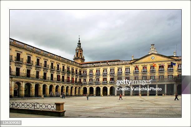plaza nueva gasteiz - vitoria stock-fotos und bilder