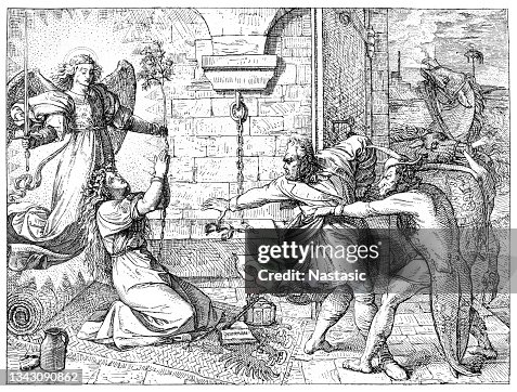 Final scene from Goethe's "Faust" (Faust and Marguerite in prison) Final scene from Goethe's "Faust" (Faust and Marguerite in prison)
