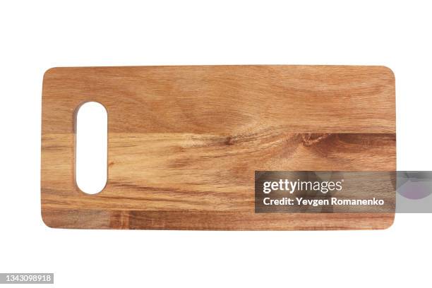 cutting board isolated on white background - planche à découper photos et images de collection