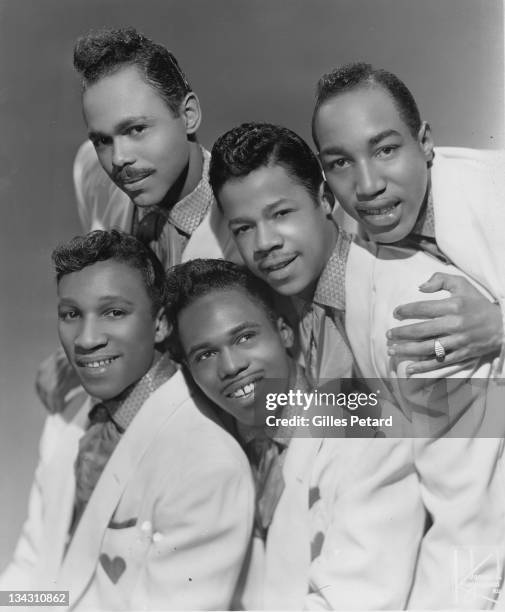 1st JANUARY: American Doo Wop group The Valentines posed in the United States in 1956. Left to right: Mickey Francis, Richard Barrett , Eddie...