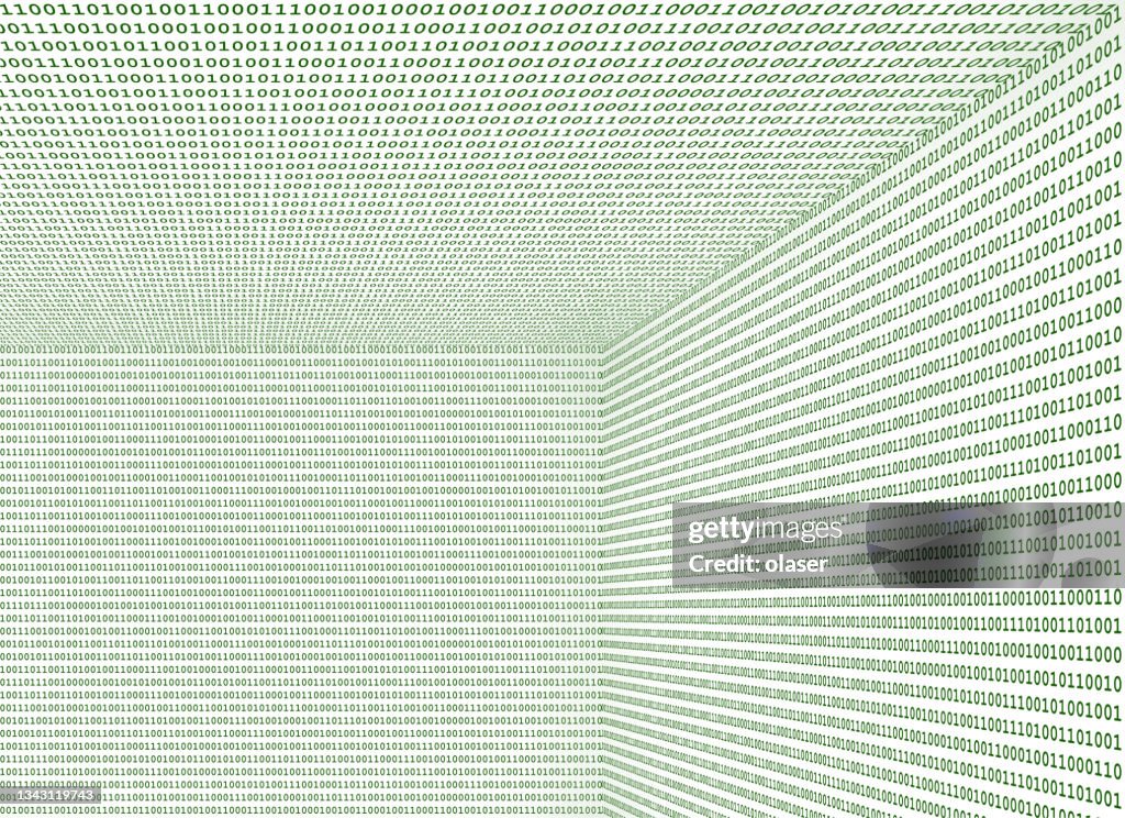 Digital Space Made Of Binary Code High-Res Vector Graphic - Getty Images