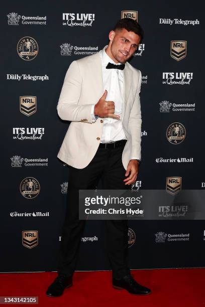 Nathan Cleary of the Panthers attends the NRL 2021 Dally M Awards at the Howard Smith Wharves on September 27, 2021 in Brisbane, Australia.