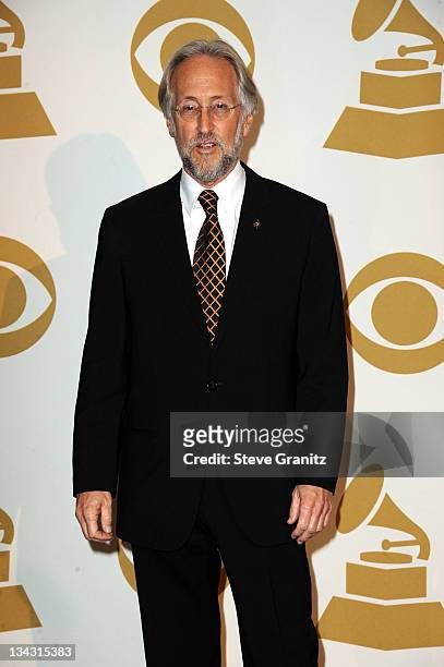 President of the National Academy of Recording Arts and Sciences Neil Portnow attends The GRAMMY Nominations Concert Live!! held at Nokia Theatre...