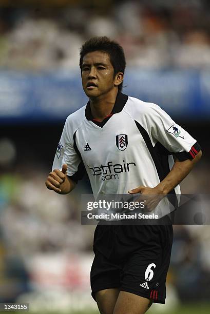 Junichi Inamoto of Fulham during the FA Barclaycard Premiership match between Fulham and Bolton Wanderers at Loftus Road, London, England on August...