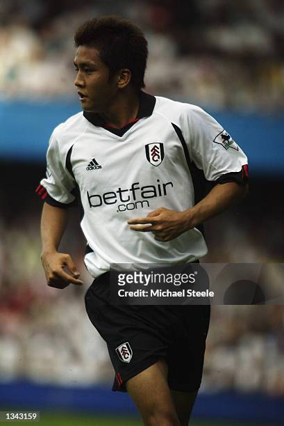 Junichi Inamoto of Fulham during the FA Barclaycard Premiership match between Fulham and Bolton Wanderers at Loftus Road, London, England on August...
