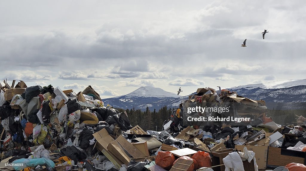 Landfill and Mountain