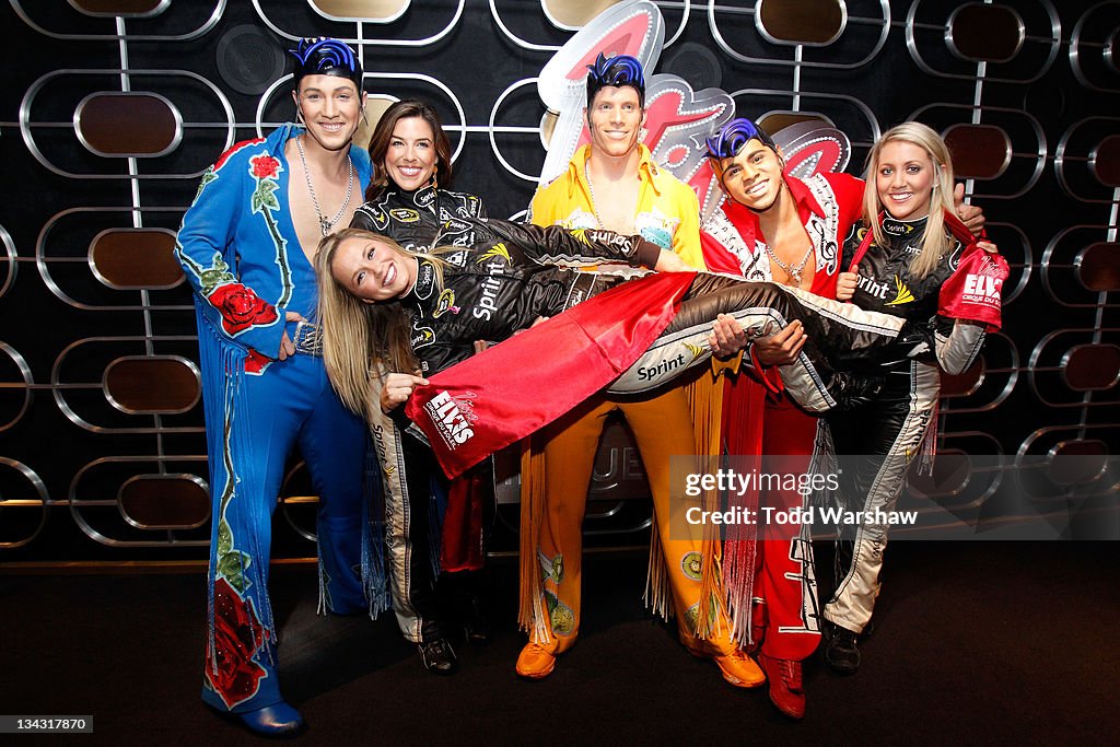 Jaclyn Roney Miss Sprint Cup Monica Palumbo , Kim Coon and Jaclyn Roney poses with ...