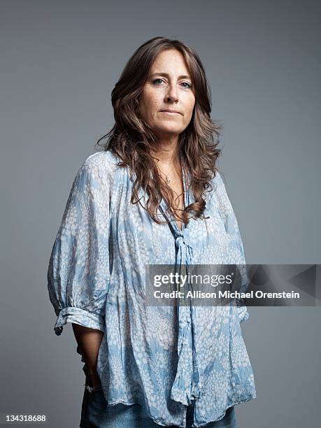 portrait of a woman - person standing front on inside bildbanksfoton och bilder