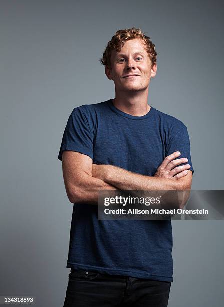 portrait of red-headed man - standing arms crossed stock pictures, royalty-free photos & images