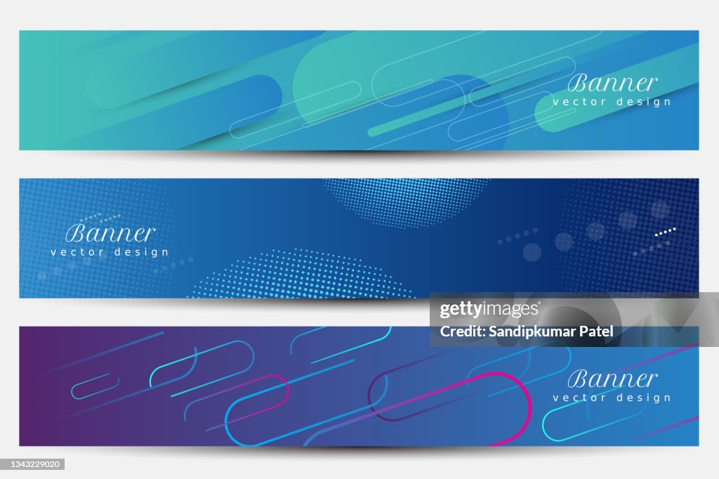 Set di modelli di banner di lusso