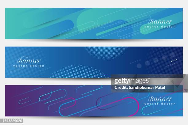 luxury banner template set - horizontal stock illustrations