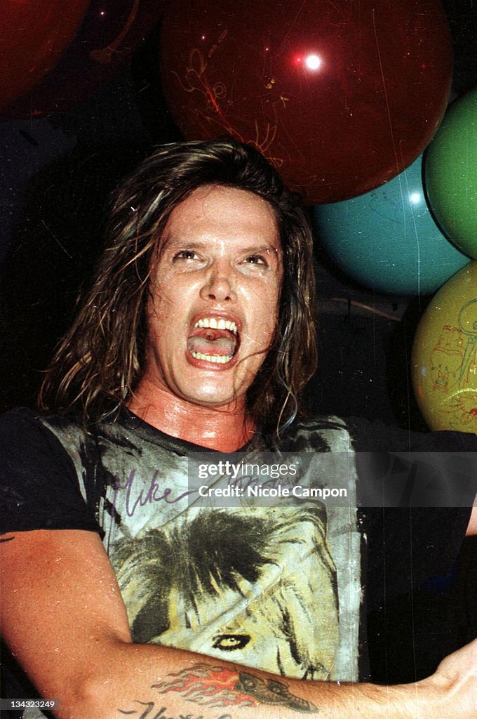 Sebastisn Bach Rocker Sebastian Bach of Skid Row during Skid Row in Concert - 1995 in New ...