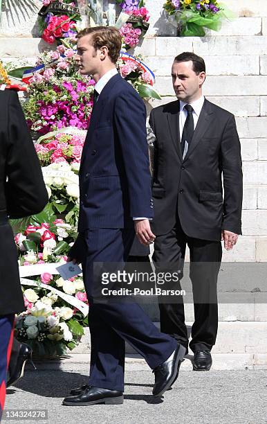 Pierre Casiraghi attends Princess Melanie-Antoinette Funeral at Cathedrale Notre-Dame-Immaculee de Monaco on March 24, 2011 in Monaco, Monaco.
