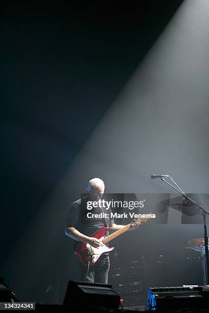 David Gilmour during David Gilmour in Concert at the Heineken Music Hall in Amsterdam - March 19, 2006 at Heineken Music Hall in Amsterdam,...