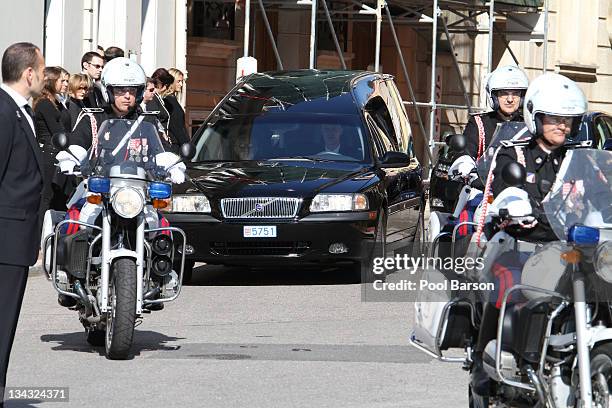 Princess Melanie-Antoinette Funeral at Cathedrale Notre-Dame-Immaculee de Monaco on March 24, 2011 in Monaco, Monaco.