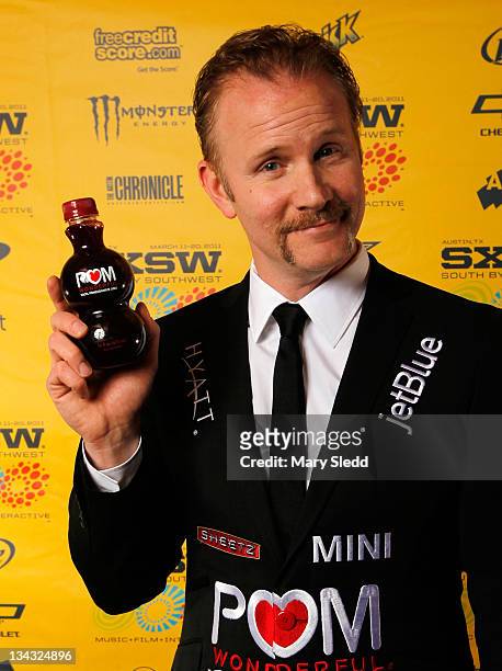 Writer/director Morgan Spurlock attends the 2011 SXSW Music, Film + Interactive Festival "Greatest Movie Ever Sold" Premiere at Paramount Theater on...