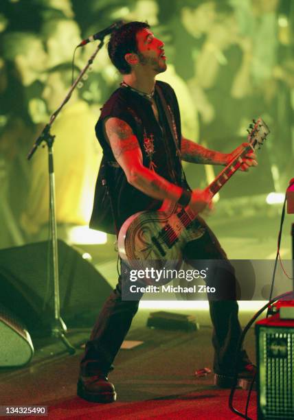 Sully Erna of Godsmack during Godsmack "Other Side" Tour 2004 - Los Angeles at The Forum in Inglewood, California, United States.