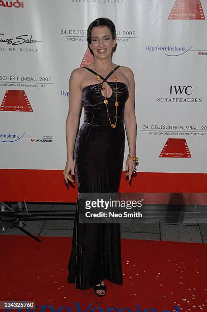 Christiane Knaup during Deutscher Filmball 2007 - Red Carpet at Hotel Bayerischer Hof in Munich, Bayern, Germany.