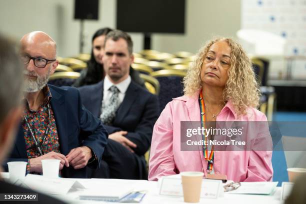 Labour MP Kim Johnson addresses delegates at the fringe event on mental health and regional inequalities on the third day of the Labour Party...