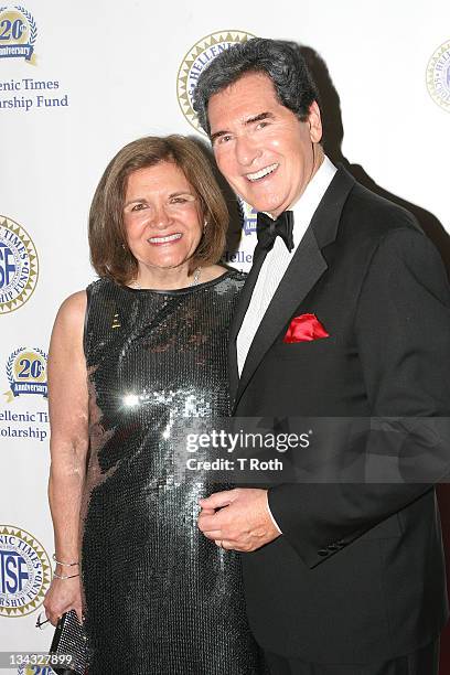Kelly Anastos and Ernie Anastos attends the 20th Anniversary Hellenic Times Gala at The New York Marriott Marquis on May 14, 2011 in New York City.