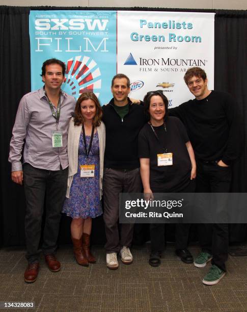 Producers Monnie Wills, Christy Lemire, Barry Mendel, Christine Vachon and Jason Blum attend the 2011 SXSW Music, Film + Interactive Festival "Making...